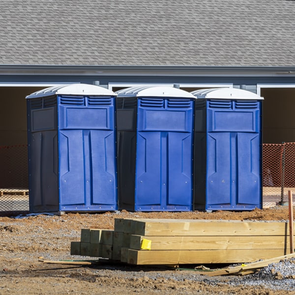 is there a specific order in which to place multiple porta potties in Castle Hill